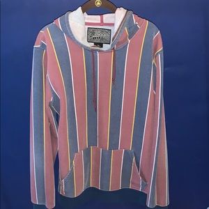 Plain striped hoodie